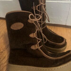 L.L. Bean Women's Dark Brown Winter Boots